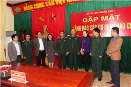 Bộ tư lệnh Quân khu gặp mặt  lãnh đạo các cơ quan báo chí